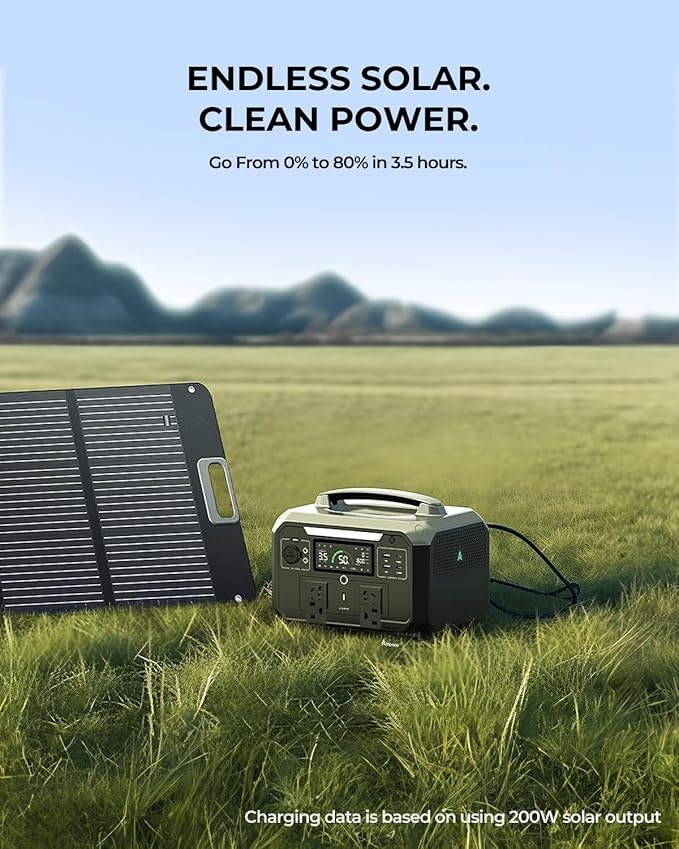 Andes 600 Pro Portable Power Station, 584Wh LiFePO4 Hybrid Battery Backup - Image 5