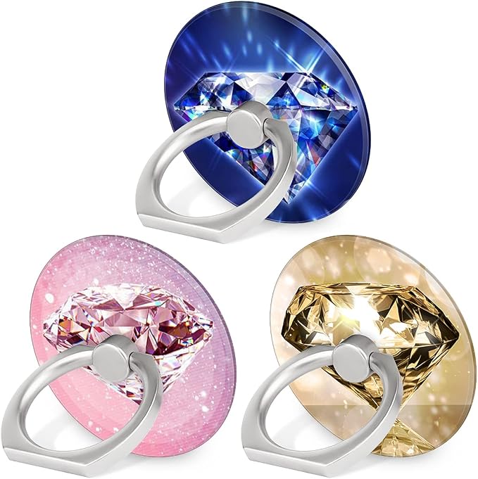 Bonoma Phone Ring Holder, 3 Pack Universal Finger Ring Stand Grip Kickstand Ring by Bonoma