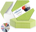 Mollywell Hexagon Acoustic Panels, High Density, Soundproofing, Decorative by Mollywell