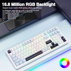 AULA F99 Wireless Mechanical Keyboard, Hot Swappable Custom Keyboard, Pre-lubed - Image 4