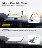 VICSEED Magnetic Phone Holder for Car Dashboard, 360 Rotatable Car Phone Holder - Image 7