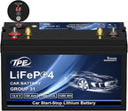 TPE BCI Group31 Car Start Stop System LiFePO4 Lithium-ion Battery 12.8V 100AH - Image 2