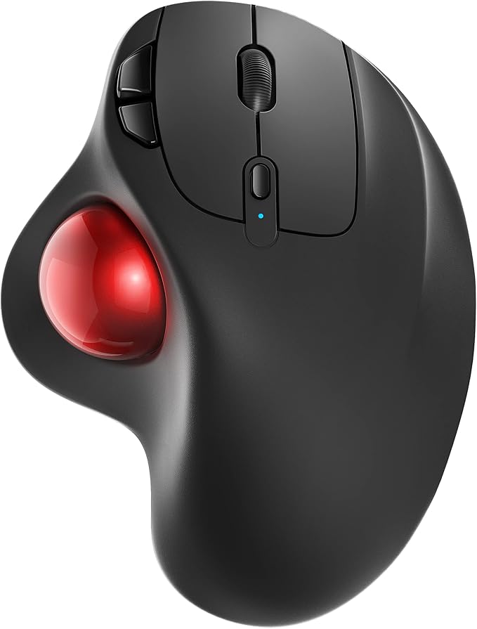 Nulea M501 Wireless Trackball Mouse, Rechargeable Ergonomic, Easy Thumb Control by Nulea