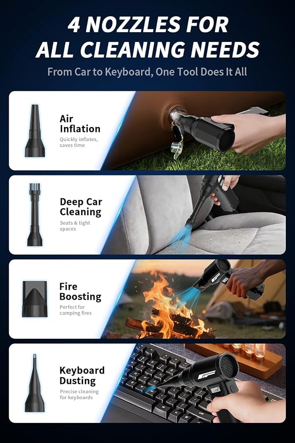 Instant Dust Removal — Compressed Air Duster 90, 000 RPM - Image 8