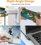 sweguard USB Type C Charger Cable Right Angle iPhone 15 Charger Nylon Braided - Image 4