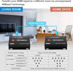 J-Tech Digital 4K HDBaseT HDMI Extender Over Cat5e/6 Ethernet up to 230ft 130ft - Image 5