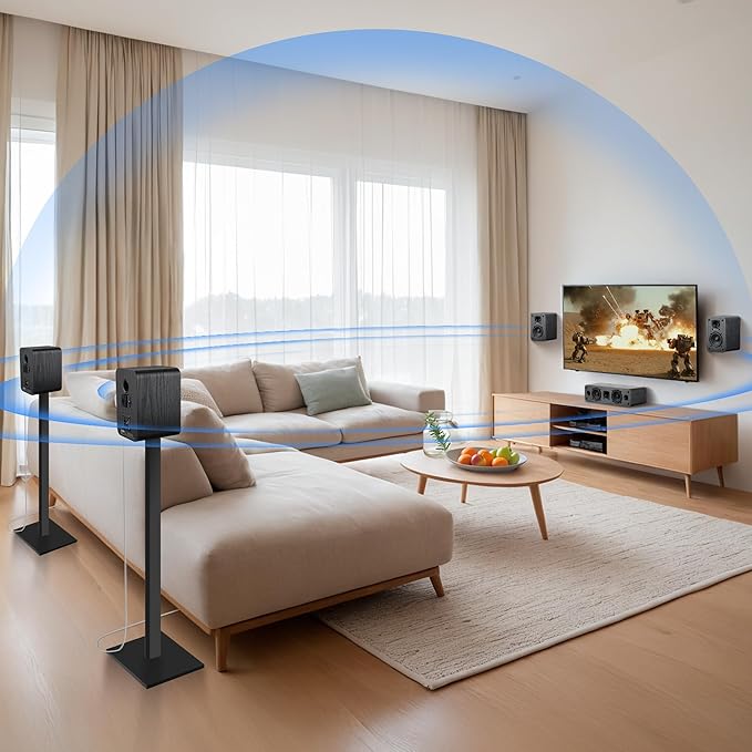Saiyin 5.0 Home Theater System, 100w HiFi Surround Sound Speakers - Image 5