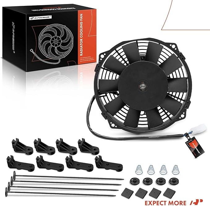 A-Premium 7.5'' 7.5 inch Slim Fan Pull Universal Electric Radiator Cooling Fan - Image 9
