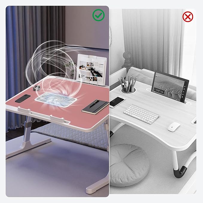 Laptop Lap Desk Include Cooling Fan, Adjustable Lap Desk - Image 5