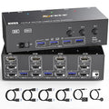 KVM Switch 3 Monitors 3 Computers 8K@60Hz 4K@144Hz, HDMI Dispalyport Triple by Welcometothebrandflagship