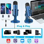 ZealSound Podcast Microphone for PC, Noise Cancellation USB Mic - Image 2