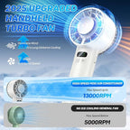 2025 Portable Handheld Ice Fan, Turbo Cooling Fans, 100 Gear Hurricane Wind - Image 5