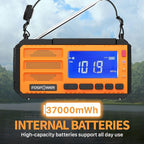 FosPower NOAA Emergency Weather Radio D8 37000mWh Portable Power Bank, - Image 3