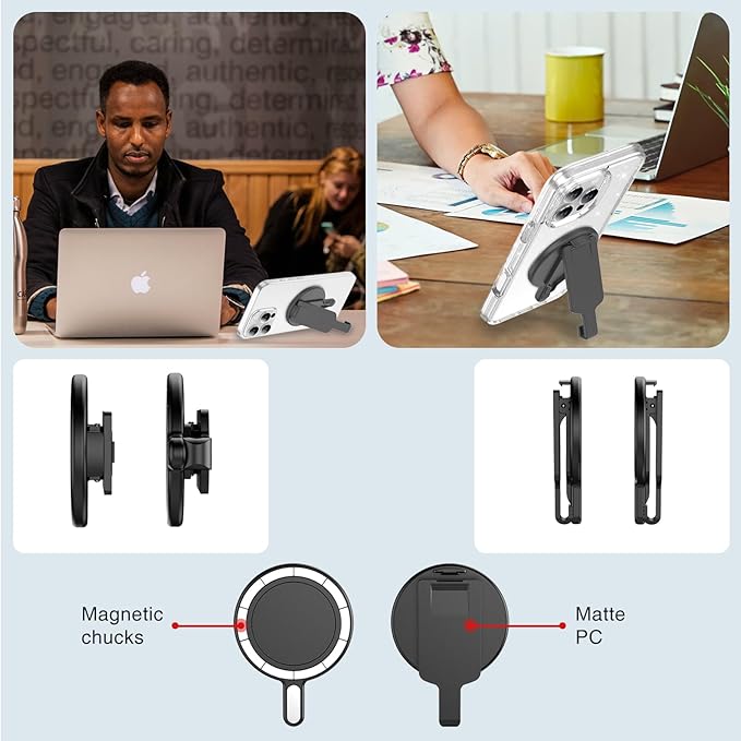 BAISRKE Magnetic Belt Clip Phone Holder, Strong Magnetic Waist Clip Compatible - Image 4