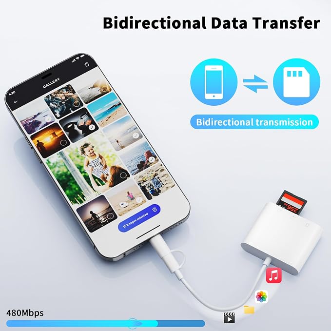 Lightning and USB C SD Card Reader - Image 4