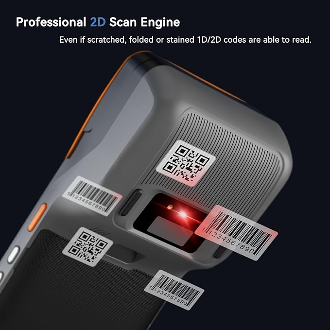 Alacrity Mobile POS PDA Terminal, Android 13 SoftPay, 1D 2D Scan Module - Image 2