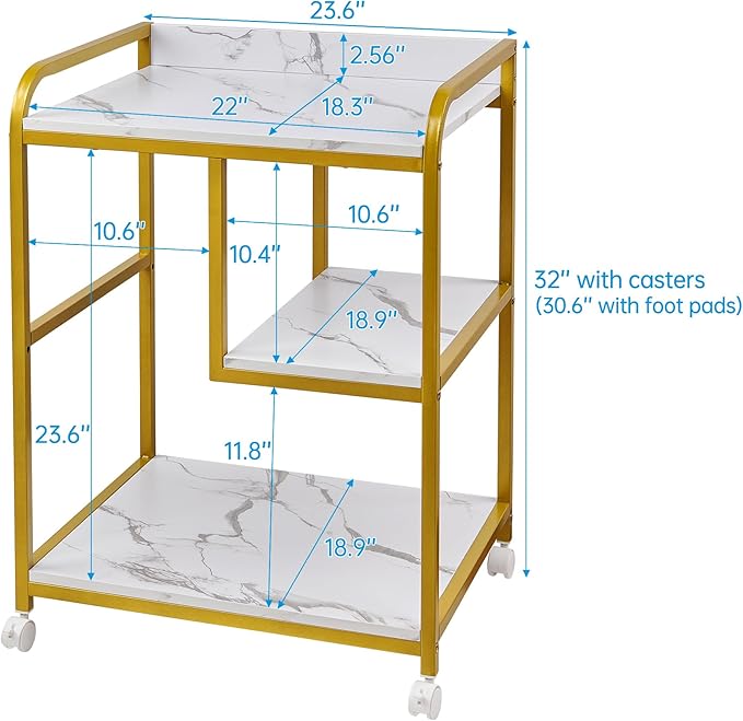 Large Printer Table Stand with Shelf - Image 2