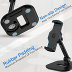 AboveTEK Upgraded Desktop Tablet Stand, 360° Swivel Tablet & Phone Desk Mount - Image 8