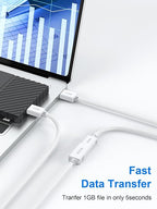 VCZHS Tech USB Extension Cable White 6.6ft, USB 3.0 Extender - Image 2