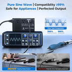 500W Pure Sine Wave Voltage Converter US to Europe, 220V to 110V Converter - Image 5