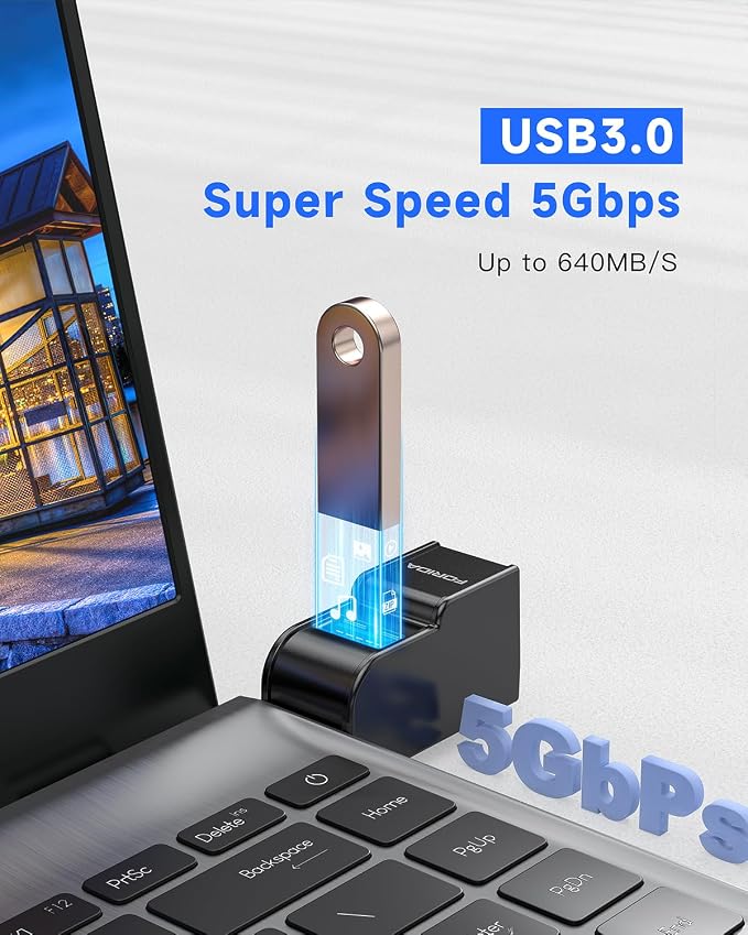 FORIDA 3 Ports USB Adapter, USB Hub - Image 3