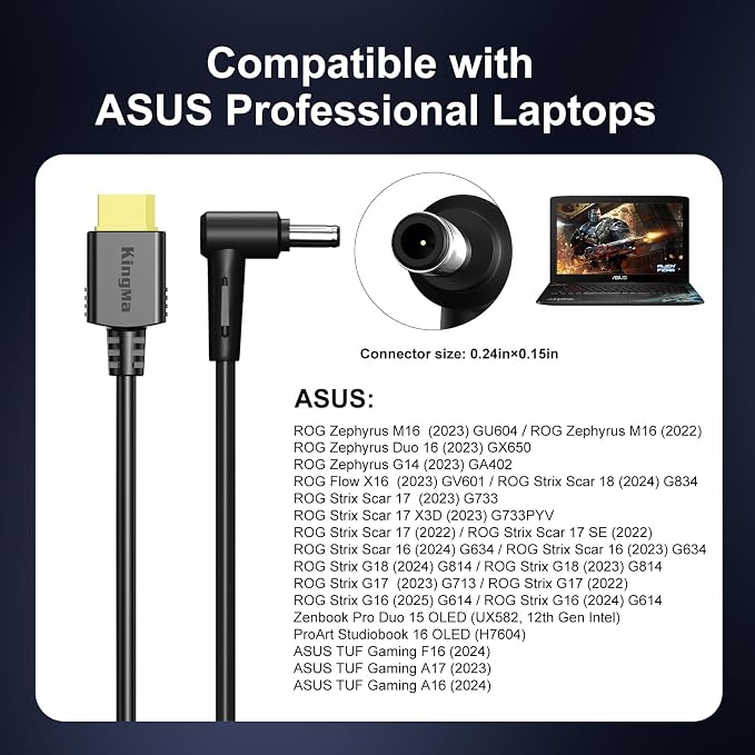 330W ASUS ROG Strix Scar 18 Gaming Laptop Charger, 3-Port PD 3.0 ROG Zephyrus - Image 5