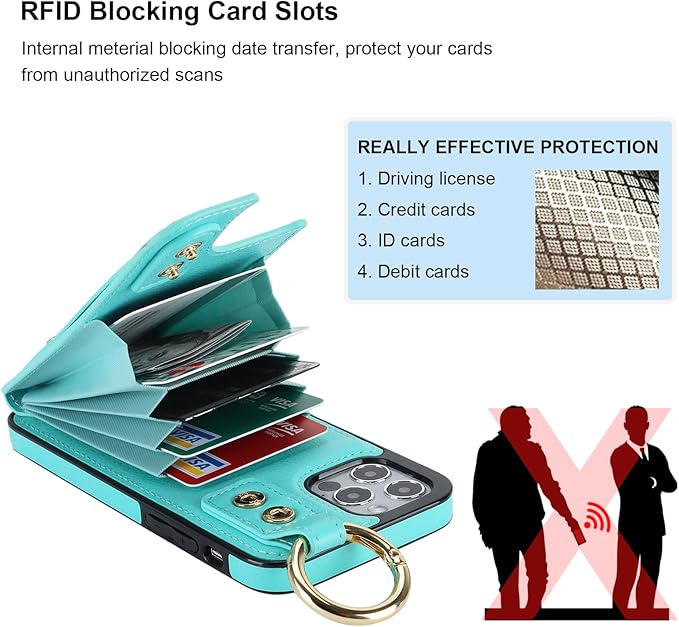 Folosu for iPhone 12/12 Pro Wallet Case - Image 5