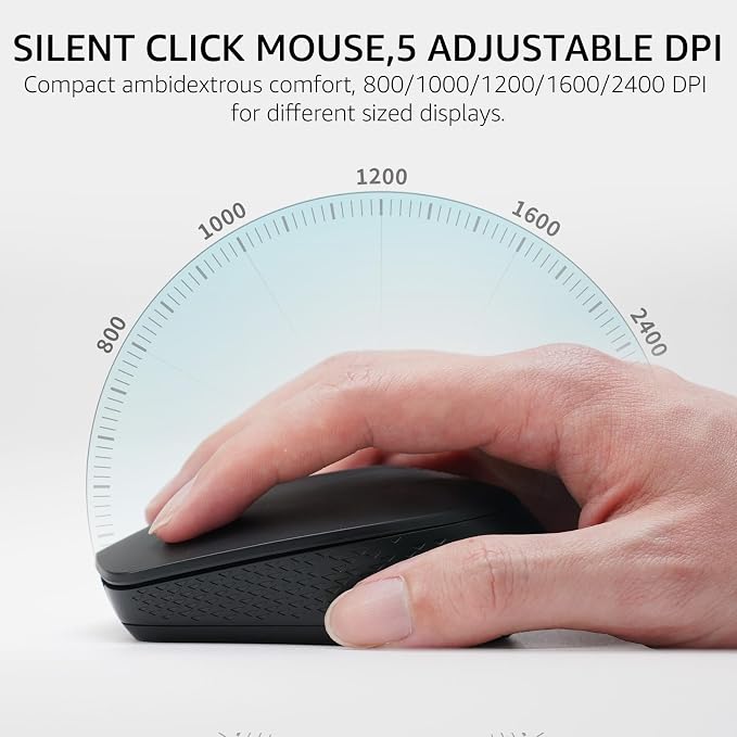 Rapoo 9010M Multi-Device Keyboard and Mouse Combo, 2.4GHz/Bluetooth 5.0/4.0 - Image 5
