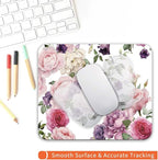 Square Mouse Pad Floral Roses, Personalized Premium-Textured Custom Mouse Mat - Image 4