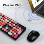KNOWSQT Wireless Keyboard and Mouse Combo, - Image 2