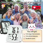 Antonki 2 Pack Room Thermometer - Image 7