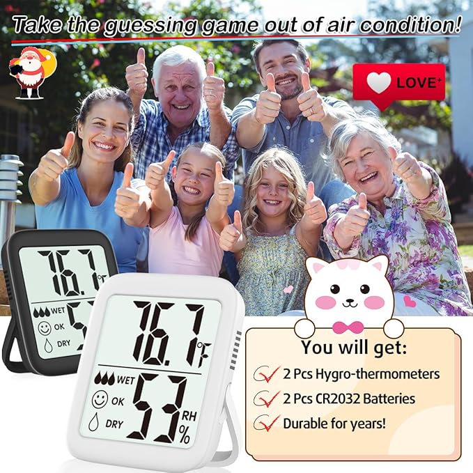 Antonki 2 Pack Room Thermometer - Image 7