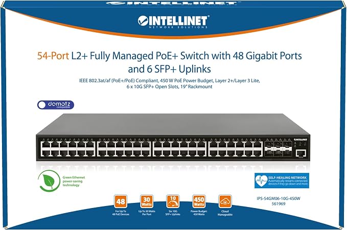 Intellinet 54 Port Gigabit L2+ Managed Ethernet PoE Switch - Image 6