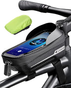 whale fall Bike Phone Frame Bag Waterproof, 3D Eva Hard Shell, Bike Phone Holder by whalefall