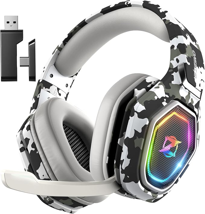 Wireless Gaming Headset for Ps5, Gaming Headphones by Ozeino