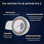 Airpod Pro Ear Tip Memory Foam & Silicone Hybrid Ear Tips, Perfect Noise - Image 4