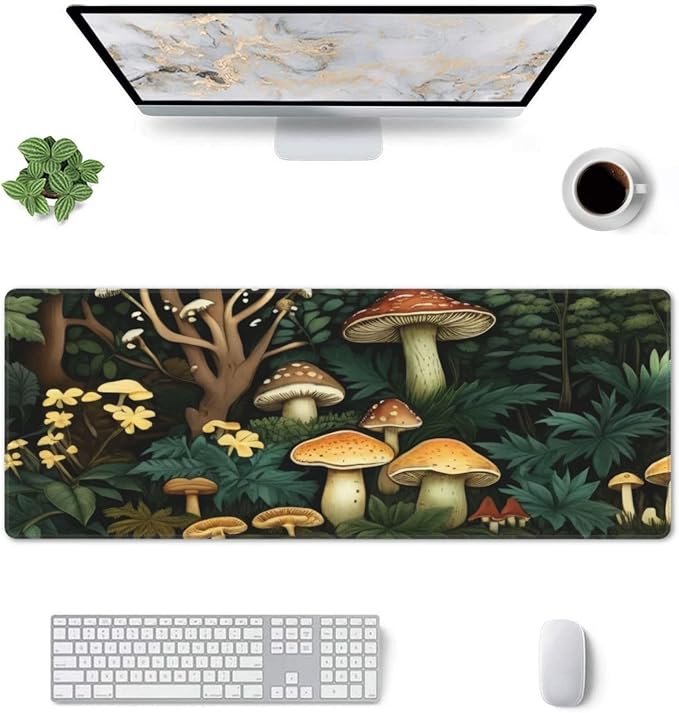 Gaming Mouse Pad, Large Non-Slip Rubber Base Mousepad, Keyboard Mouse Mat - Image 3