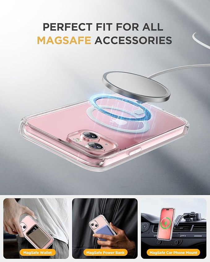 Miracase Glass Series for iPhone 15 Case Full-Body Magnetic Case - Image 4