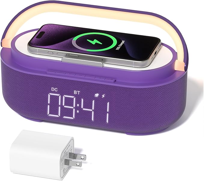 COLSUR 6-in-1 Bluetooth Speaker Alarm Clock by COLSURCOLORYOURLIFE