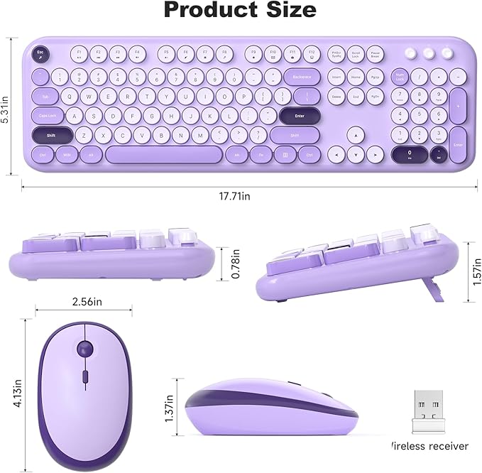 KNOWSQT Wireless Keyboard and Mouse Combo - Image 7