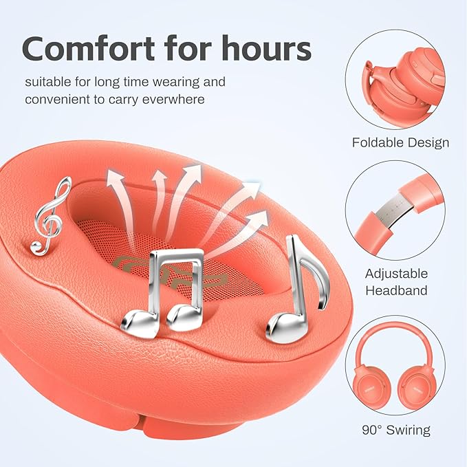BERIBES Bluetooth Headphones Over Ear, 65H Playtime and 6 EQ Music Modes - Image 2