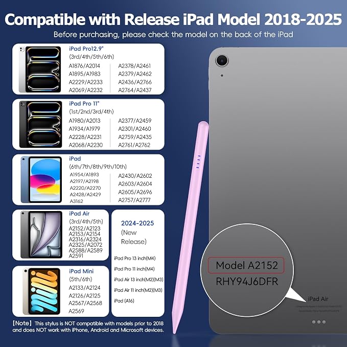 Stylus Pen for iPad, 20 Mins Fast Charge for Pad Pencil - Image 2