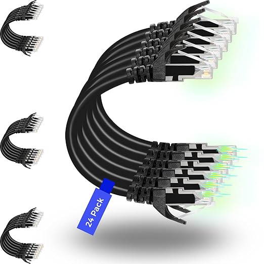 Rapink Patch Cables Cat6 14ft, Ethernet Patch Cable 10G, Cat 6 Patch Cable by Rapink