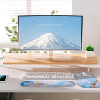Mouse Pad Wrist Support, Laokiiy 2 in 1 Keyboard Wrist Rest+ Ergonomic Mouse Pad - Image 6