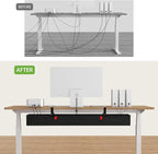KEEGH Extra Large 48" Under Desk Cable Management Tray - Image 7