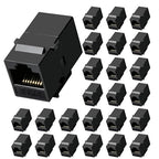 Cat6 RJ45 Keystone Coupler 25-Pack, Ethernet Coupler Female to Female, Ethernet by Unknown