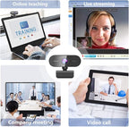 Webcam for pc with Microphone, Full Hd 1080P Streaming Web Cam for Mac Laptop - Image 7
