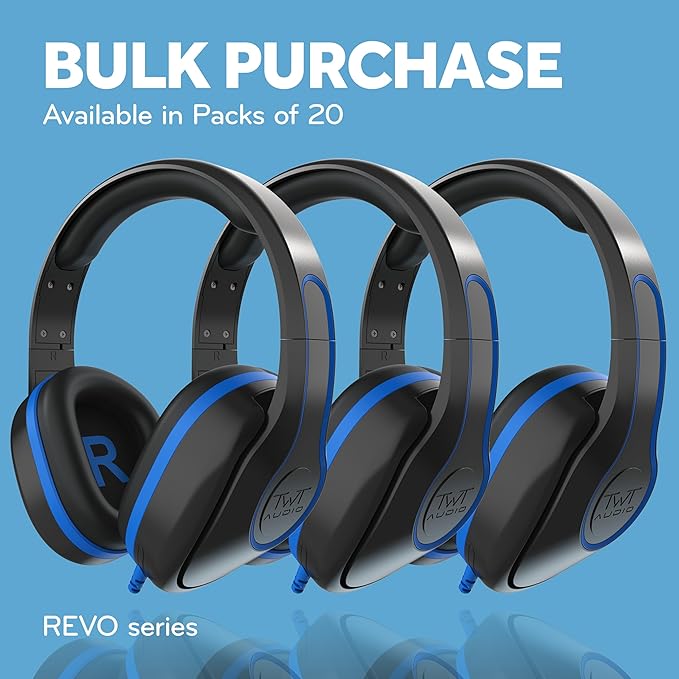 ThinkWrite Technologies REVO TW300, Premium Wired Over-Ear Headphones, Noise - Image 3