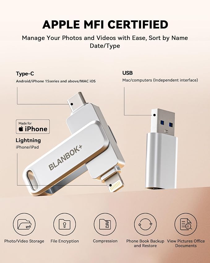MFi Certified 128GB Flash Drive - Image 2