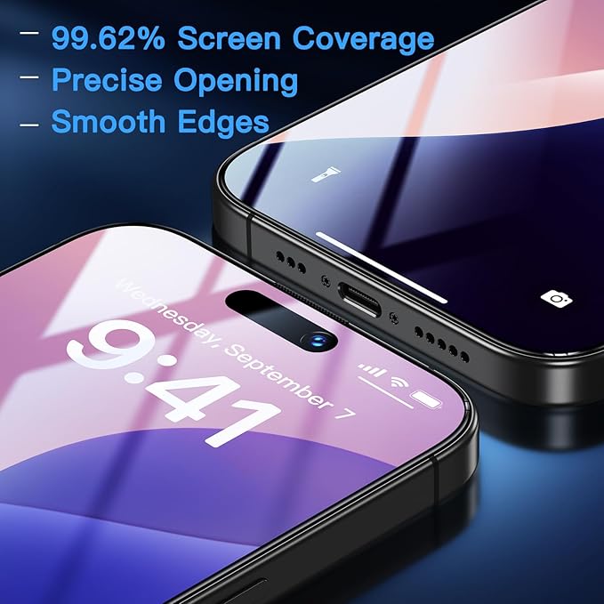 Uyiton Compatible with iPhone 16 Screen Protector - Image 6